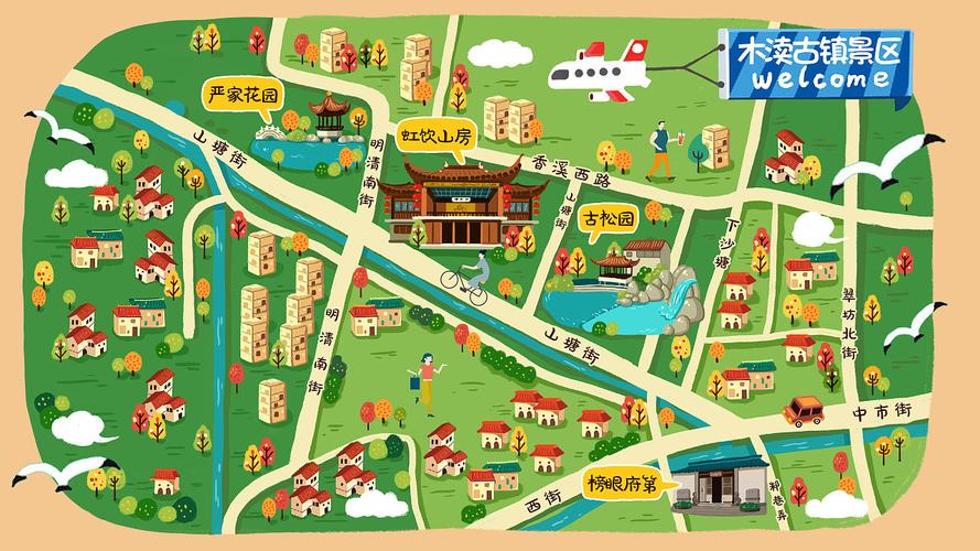 天津手绘地图：一机在手，智慧景区游览无忧