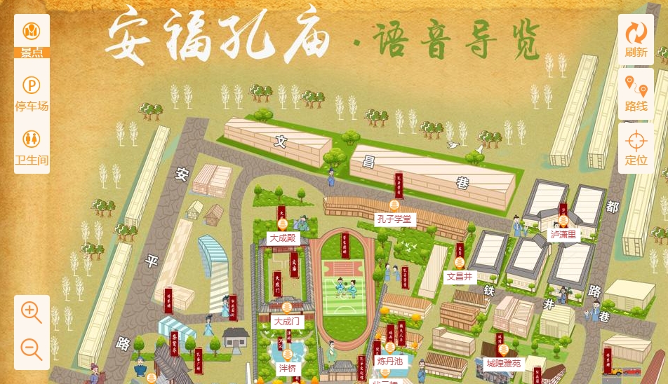 天津手绘地图：智慧景区智能化服务的延伸