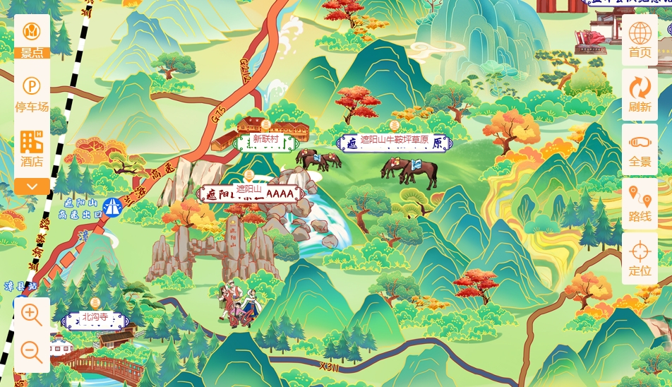 天津手绘地图景区语音讲解导览系统：智慧景区建设的基石